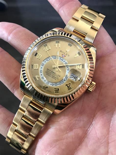 gold rolex sky dweller price|rolex sky dweller price uk.